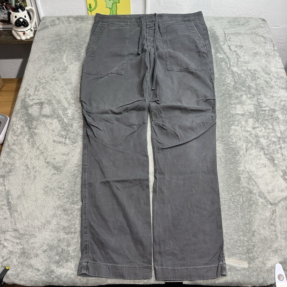 James Perse Men's Army Cotton Slub Utility Pants Magma Size 4 XL MACS1336